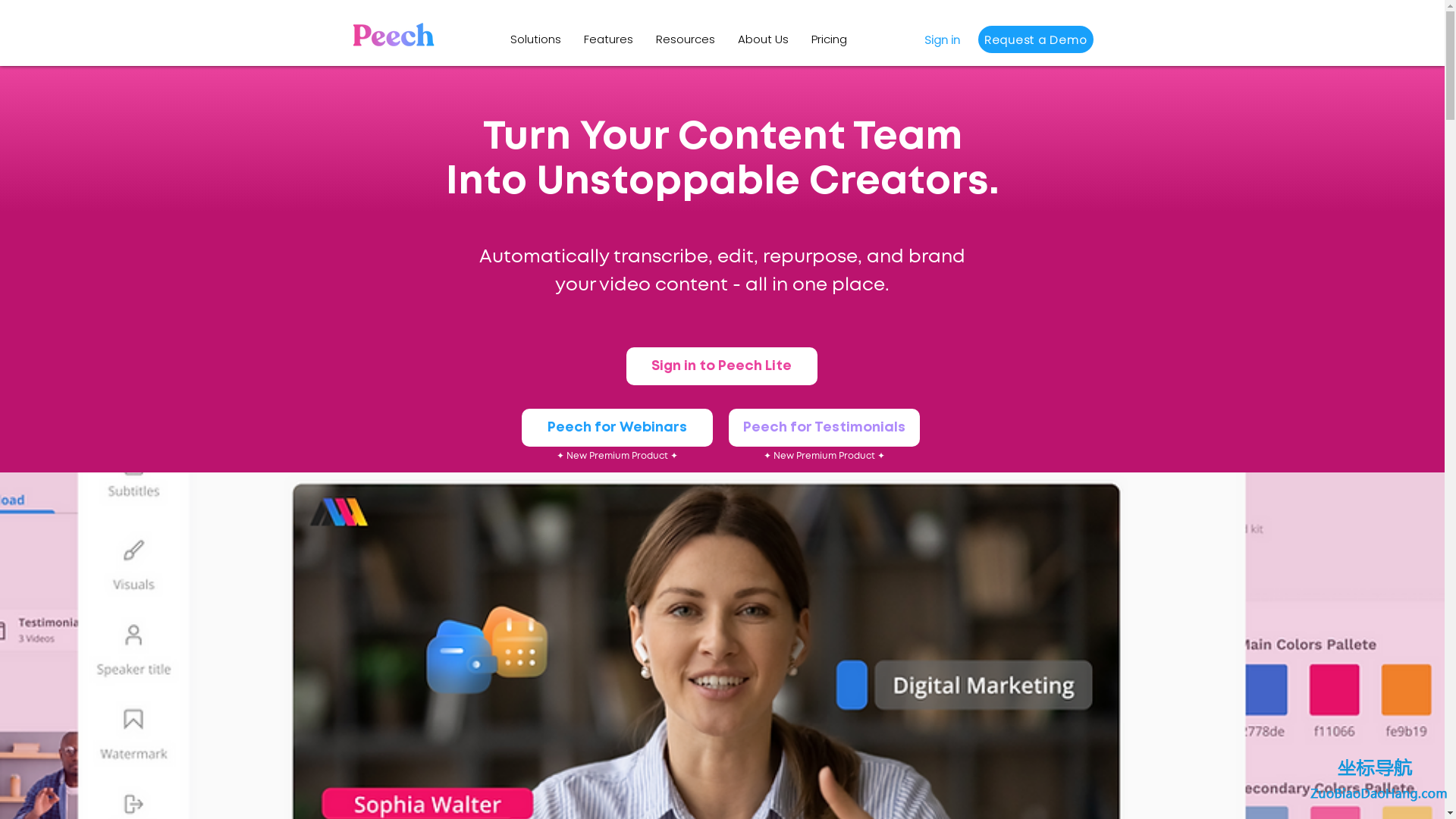 [AI  Video Generator] Peech | an end-to-end solution for automatically scaling video creation for ma